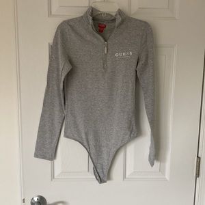 Grey long sleeve body suit